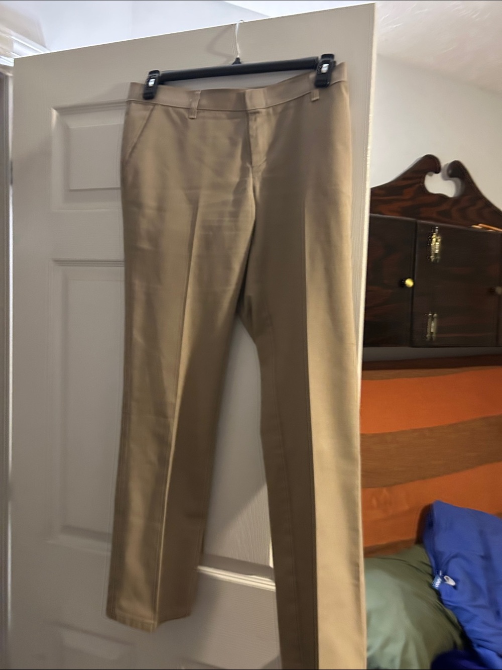 Dickies Women's Khaki Straight Leg Trousers